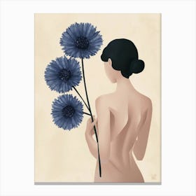 Blue Flowers 3 Canvas Print