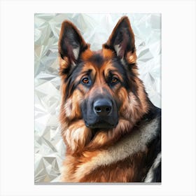 German Shepherd.Generated AI. Art Print Canvas Print