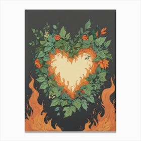 Heart Of Fire 75 Canvas Print