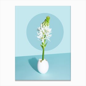 Flower And Egg Geometric Canvas Print