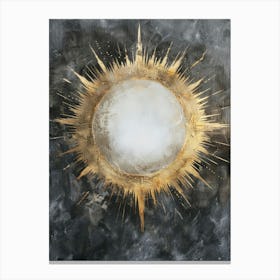 Gold Sunburst Canvas Print