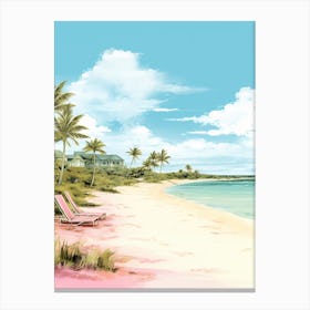 Grace Bay Beach, Turks And Caicos Islands 3 Canvas Print