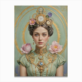 Lady Clockwork no1 Canvas Print