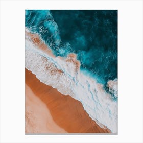 Aerial View Of A Beach 164 Canvas Print