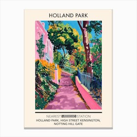 Holland Park London Parks Garden 3 Canvas Print