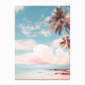 Kaanapali Beach Maui Hawaii Turquoise And Pink Tones 2 Canvas Print