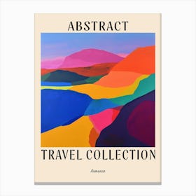 Abstract Travel Collection Poster Armenia 2 Canvas Print