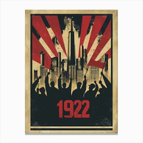 Aihrgdesign A Vintage Political Poster Marking The Formation 13 Toile