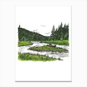 Spruce Creek Canvas Print