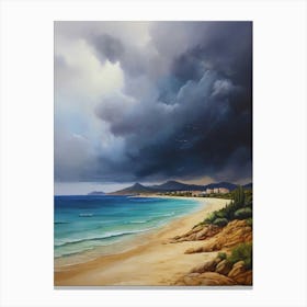 Stormy Day At The Beach.9 Canvas Print