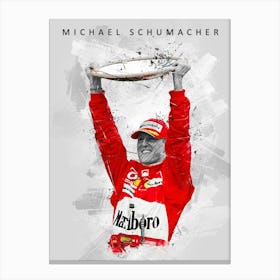 Michael Schumacher Winner Canvas Print