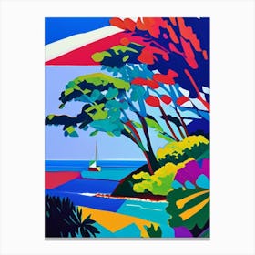 The Cook Islands Cook Islands Colourful Painting Tropical Destination Canvas Print
