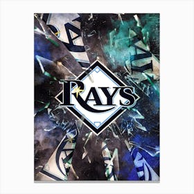 Tampa Bay Rays Baseball Poster Canvas Print