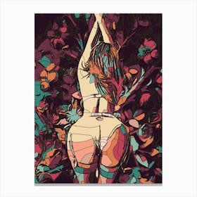 Abstract Geometric Sexy Woman 36 2 Canvas Print