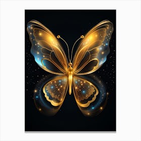 Golden Butterfly 55 Canvas Print