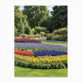 Colorful Flower Garden Canvas Print