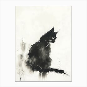 Black Cat 2 Canvas Print