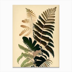 Fan Fern Rousseau Inspired Canvas Print