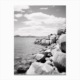 Olbia, Italy, Black And White Photography 4 Canvas Print