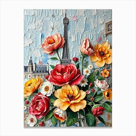 Paris Flowers 1 Canvas Print