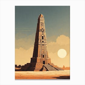 Tower Of Sand Canvas Print