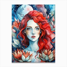 Mermaid Painting Canvas Print