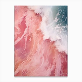 pink waves Canvas Print