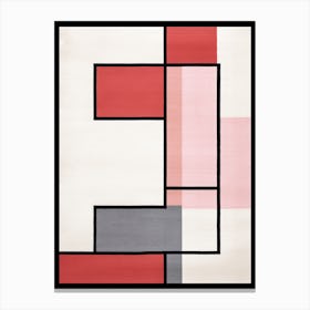 Mid Century Modularity; Geometric Abstract Symphony Canvas Print