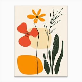 I Love Flowers Canvas Print