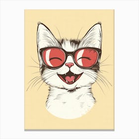 Cat In Sunglasses 15 Canvas Print