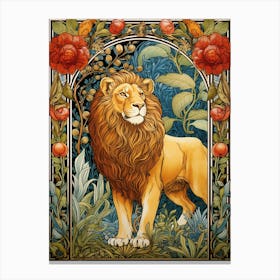 Lion In The Forest 6 Canvas Print