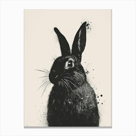 Polish Rabbit Nursery Illustration 4 Canvas Print