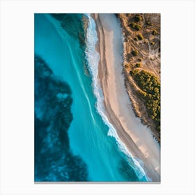 Aerial View Of A Beach 96 Canvas Print