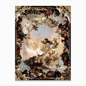 "Allegory of the Planets and Continents" 1752 by Giovanni Battista Tiepolo Canvas Print