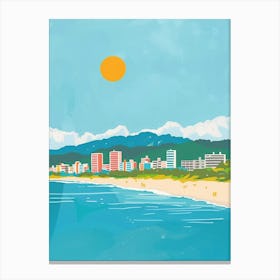 Hiroshima Japan 2 Colourful Illustration Canvas Print