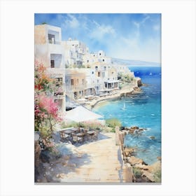 Whispers of the Sea: Coastal Beach View Poster Canvas Print