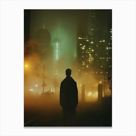 City lights, silent night Canvas Print