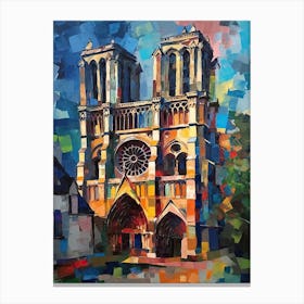 Notre Dame Paris France Henri Matisse Style 3 Canvas Print
