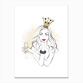 Princess Drink Canvas Print