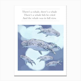 Whale Fish Canvas Print