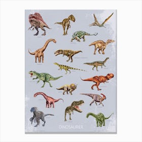 Poster Dinosaurier Canvas Print