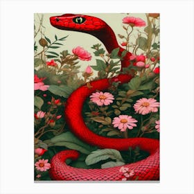 Snake In The Grass Canvas Print