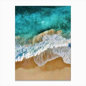 Aerial View Of A Beach 82 Canvas Print