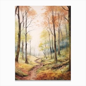 Autumn Forest Landscape The Forest Of Bowland England Canvas Print