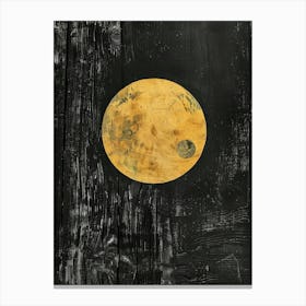 Moon On Wood Canvas Print Canvas Print