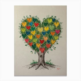 Heart Tree 13 Canvas Print