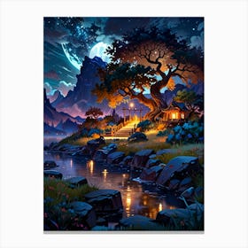 Asian Landscape Painting 10 Canvas Print