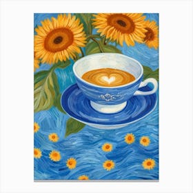 Drink tea - Van Gogh Style Canvas Print