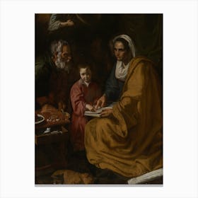 Diego Velázquez The Education Of The Virgin Canvas Print