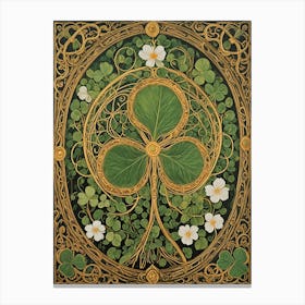 Irish Shamrocks Canvas Print